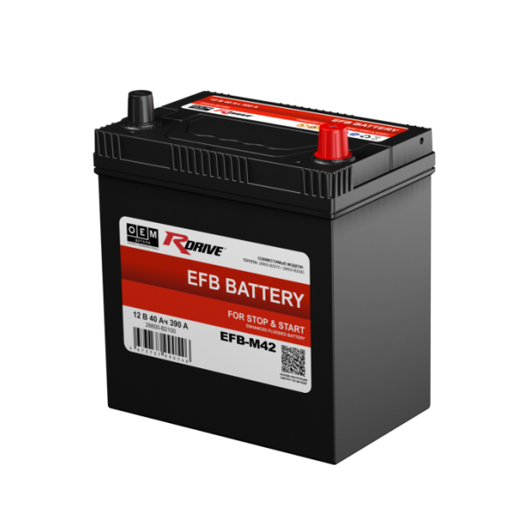 Аккумулятор RDrive OEM EFB-M42 (28800-B2100 TOYOTA)
