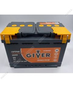 Аккумулятор GIVER HYBRID 6СТ-77.1