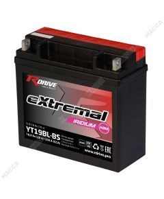 Аккумулятор RDRIVE eXtremal Iridium YT19BL-BS