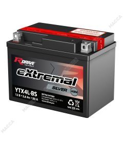 Аккумулятор RDRIVE eXtremal Silver YTX4L-BS