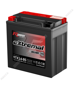 Аккумулятор RDRIVE eXtremal Silver YTX14-BS
