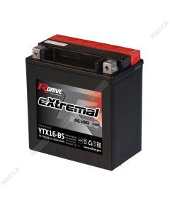 Аккумулятор RDRIVE eXtremal Silver YTX16-BS
