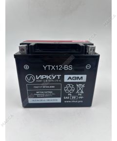 Мотоциклетный аккумулятор ИРКУТ YTX12-BS