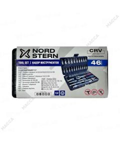 Набор ручного инструмента NORD STERN "Basic" NS-HTB0046EL 46 предметов 24 зубца CR-V