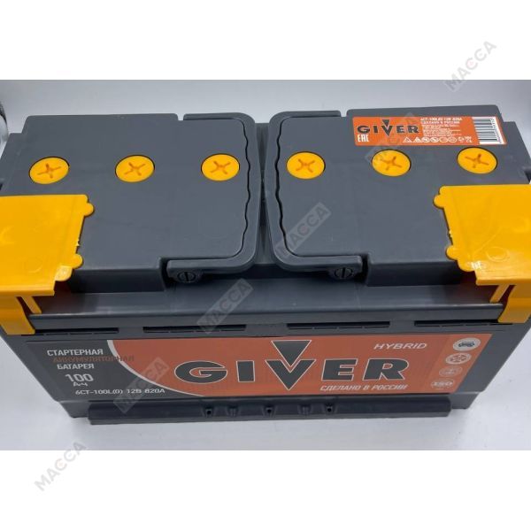 Аккумулятор GIVER HYBRID 6CT -100.0, изображение 3