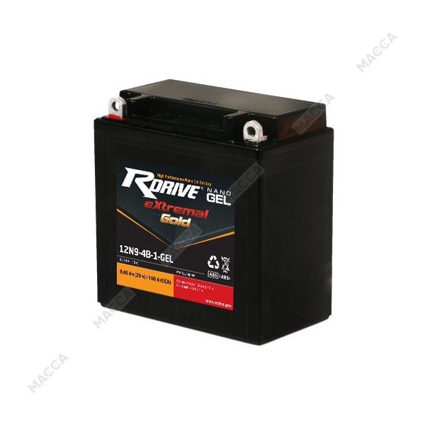 Аккумулятор RDRIVE eXtremal Gold 12N9-4B-1 (Nano GEL)