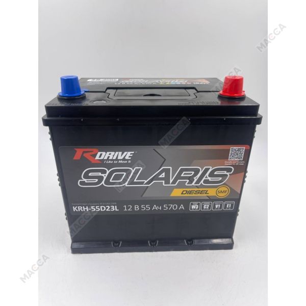 Аккумулятор RDrive SOLARIS DIESEL SMF 55D23L, изображение 2