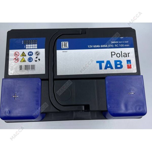 Аккумулятор TAB Polar 6СТ-60.1 (56013), изображение 3