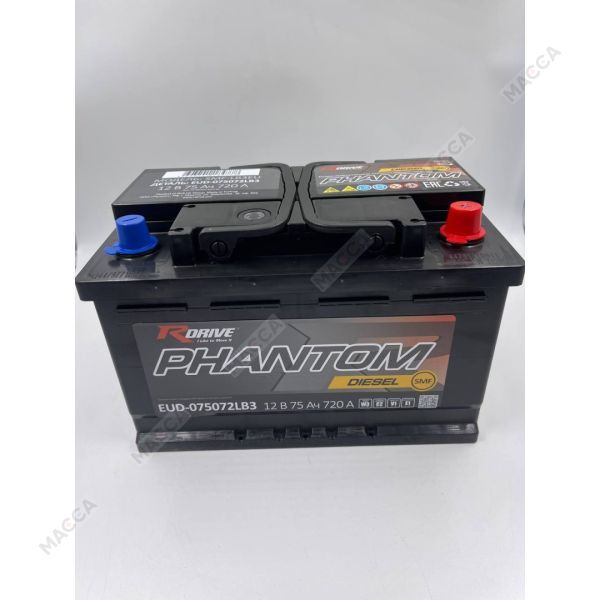 Аккумулятор RDrive PHANTOM DIESEL SMF EUD-075072LB3, изображение 4