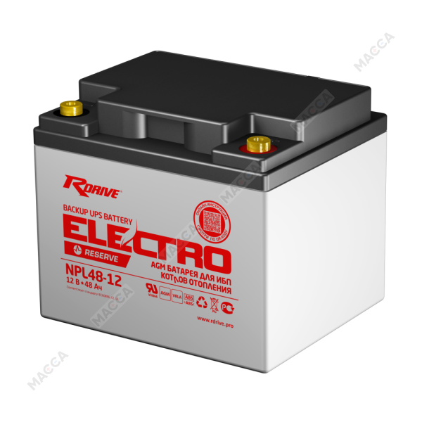 AGM батарея для ИБП RDrive ELECTRO Reserve NPL48-12