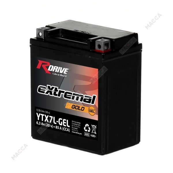 Аккумулятор RDRIVE eXtremal Gold YTX7L (Nano GEL)