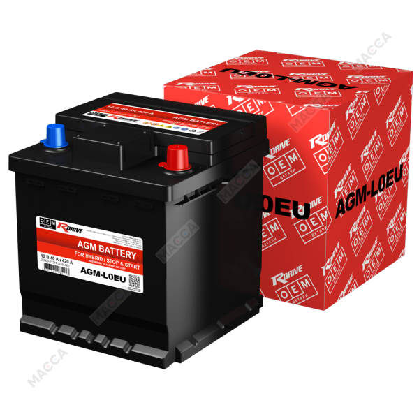 Аккумулятор RDrive OEM AGM-L0EU (28800-21211 / 335LN0 TOYOTA)