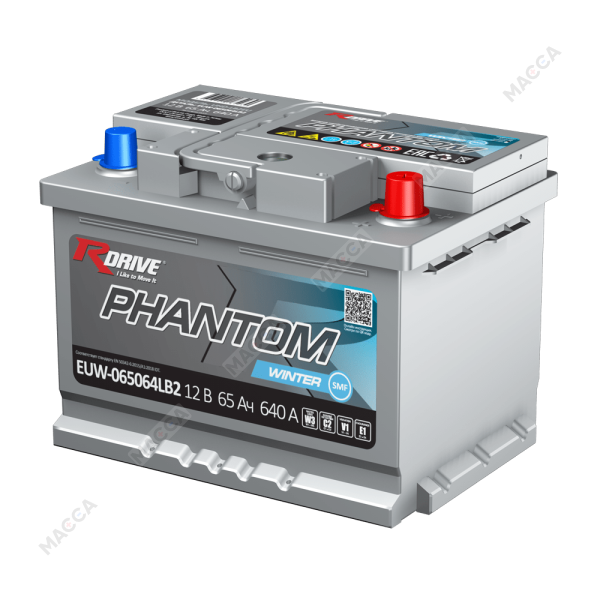 Аккумулятор RDrive PHANTOM WINTER SMF EUW-065064LB2