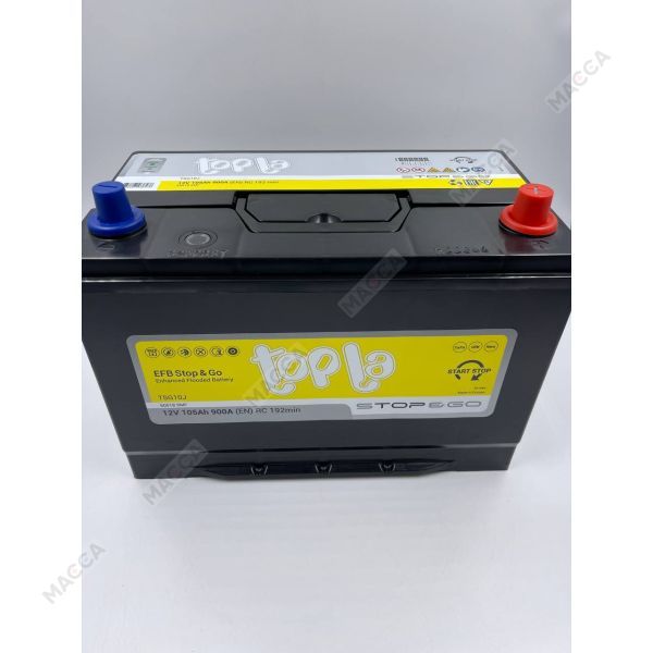 Аккумулятор Topla EFB Stop&Go 6СТ-105.0 яп.ст/бортик, изображение 5