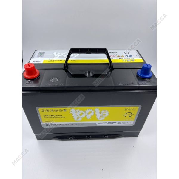 Аккумулятор Topla EFB Stop&Go 6СТ-105.1 яп.ст/бортик, изображение 3