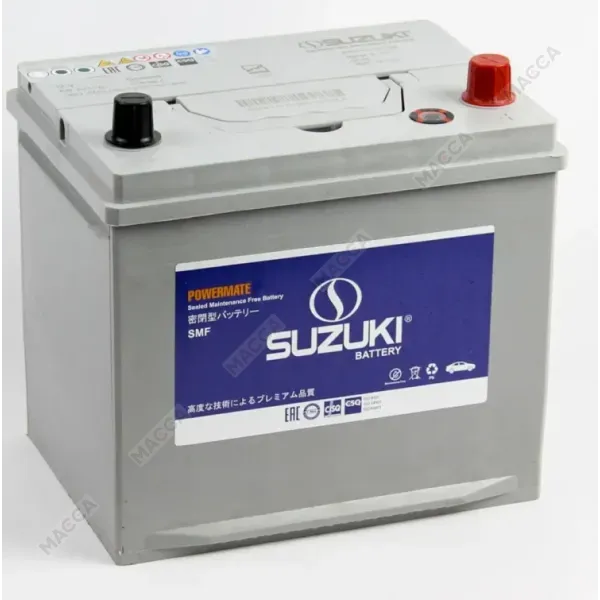 Аккумулятор SUZUKI 6СТ-60.0 (65D23L) бортик