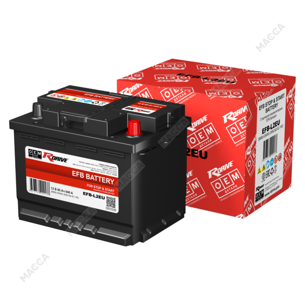 Аккумулятор RDrive OEM EFB-L2EU 28800-25030 (355LN2-IS / H5)