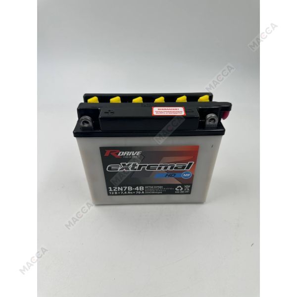 Аккумулятор RDRIVE eXtremal HD 12N7B-4B, изображение 4
