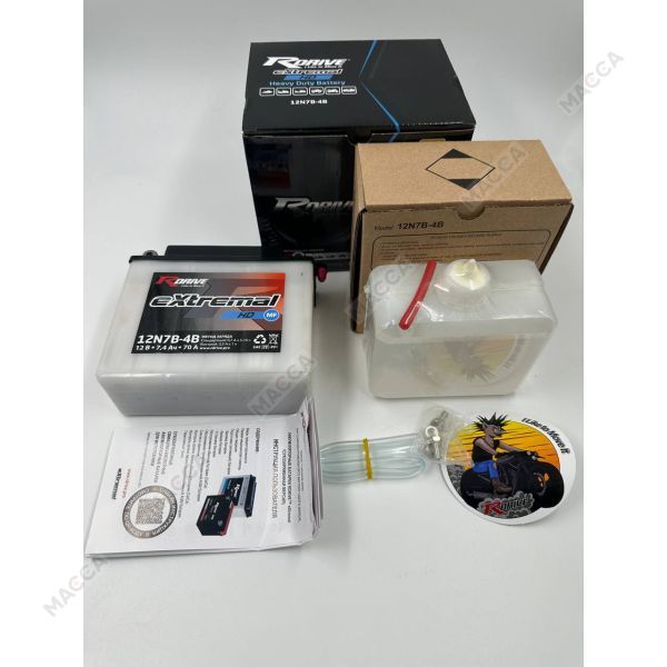 Аккумулятор RDRIVE eXtremal HD 12N7B-4B, изображение 2
