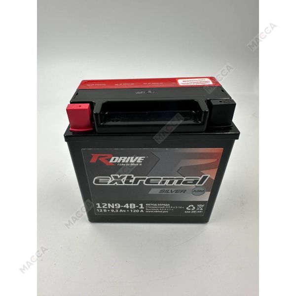 Аккумулятор RDRIVE eXtremal Silver 12N9-4B-1, изображение 6