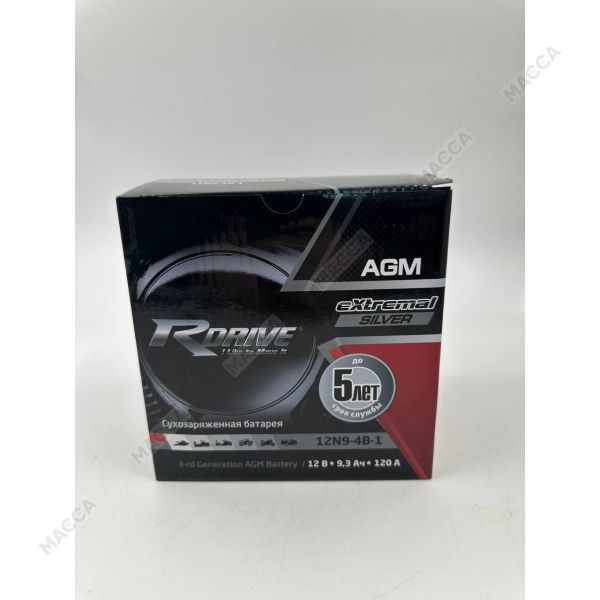 Аккумулятор RDRIVE eXtremal Silver 12N9-4B-1, изображение 5