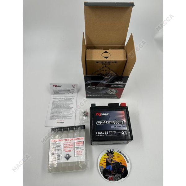 Аккумулятор RDRIVE eXtremal Silver YTX5L-BS, изображение 9