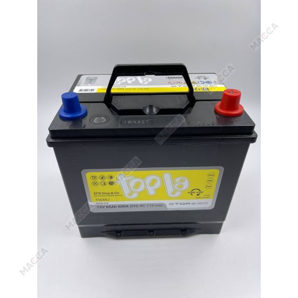 Аккумулятор Topla EFB Stop&Go 6СТ-65.0 яп. ст/бортик, изображение 4