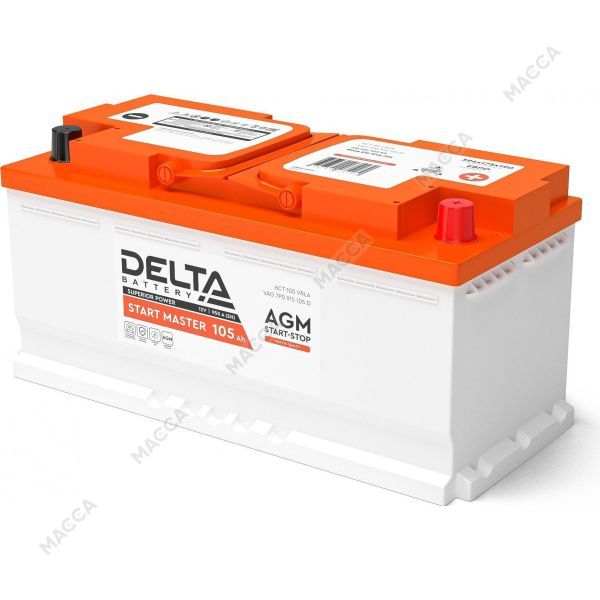DELTA START MASTER 6CT-105.0 AGM (L6/950EN) Аккумуляторная батарея