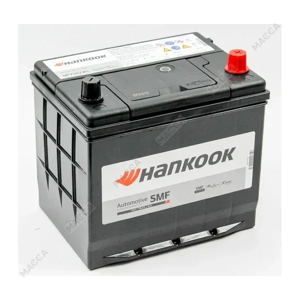 Аккумулятор HANKOOK 6СТ-65.0 (75D23L) бортик