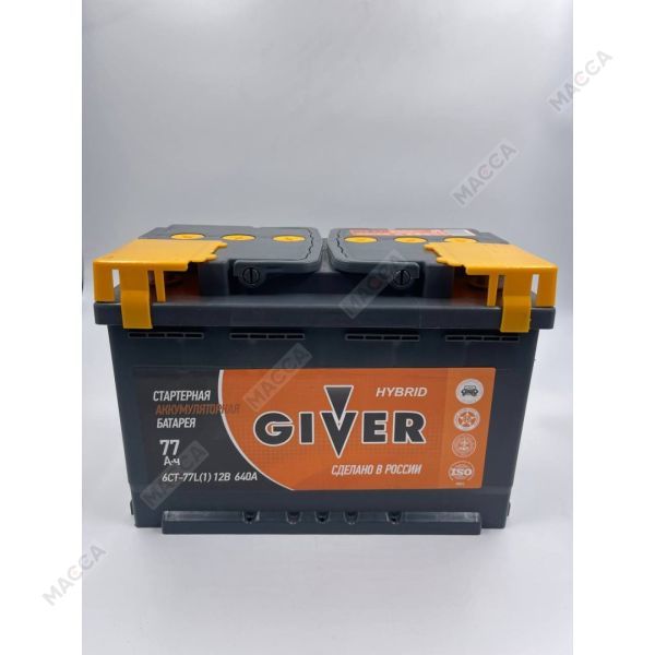 Аккумулятор GIVER HYBRID 6СТ-77.0, изображение 3