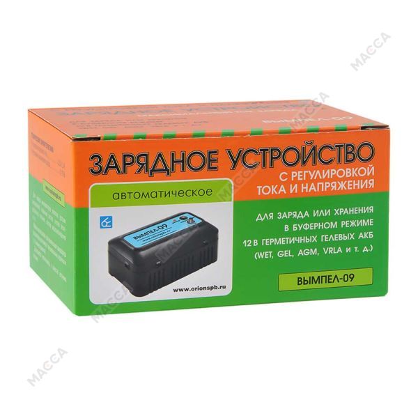 Зарядное устройство Вымпел - 09 для гелевых аккум (автомат.,1.2А, 12В), изображение 3