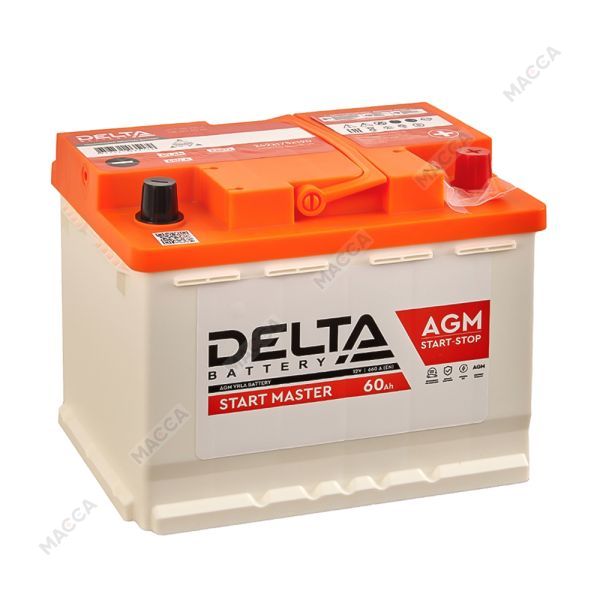 DELTA START MASTER 6CT-60.0  AGM (L2/660EN) Аккумуляторная батарея