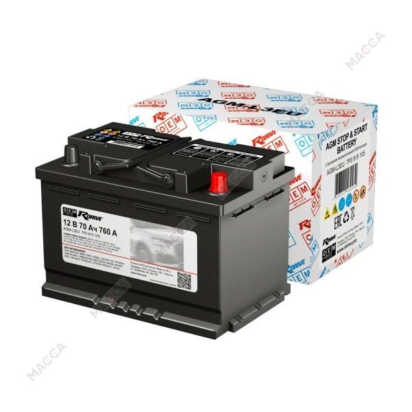 Аккумулятор RDrive OEM AGM-L3EU (7P0 915 105 )
