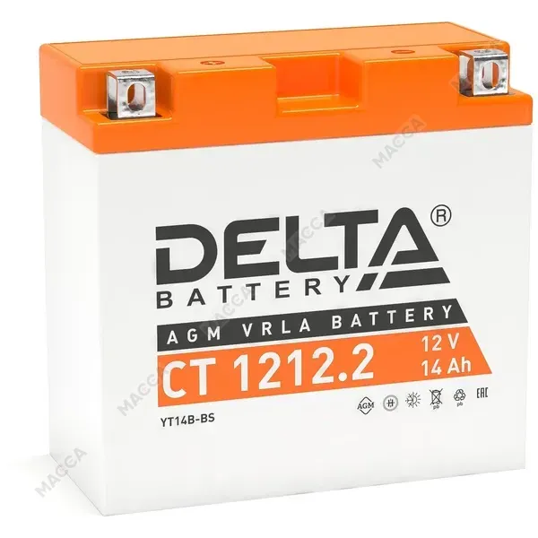CT 1212.2 (14 A) Delta Аккумуляторная батарея, изображение 5
