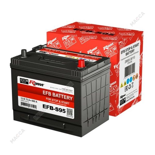 Аккумулятор RDrive OEM EFB-S95 (28800-36110)