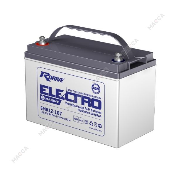 Лодочный аккумулятор RDrive ELECTRO Marine EMA12-107