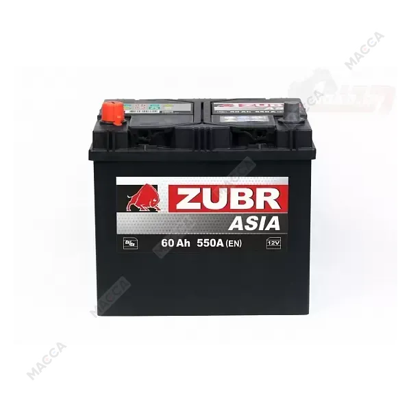 Аккумуляторная батарея ZUBR Ultra Asia 60Ah R+ (нижний борт), изображение 2
