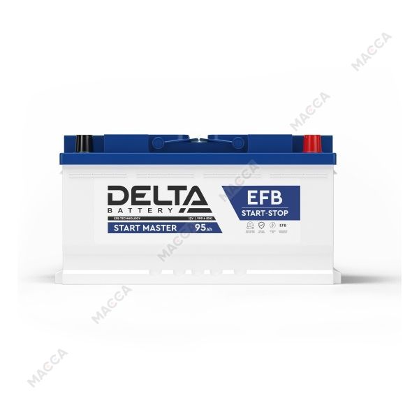 DELTA START MASTER 95 Ah EFB (L5/900A)Аккумуляторная батарея, изображение 2