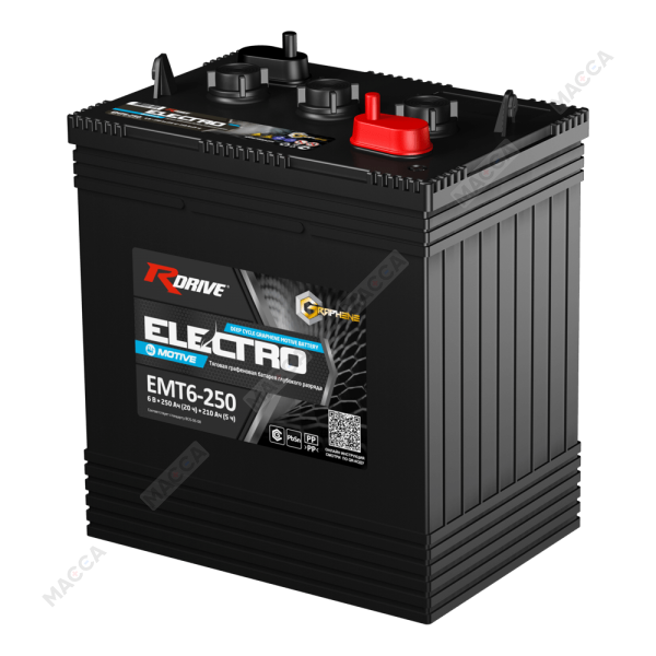 Тяговая графеновая батарея RDrive ELECTRO Motive EMT6-250