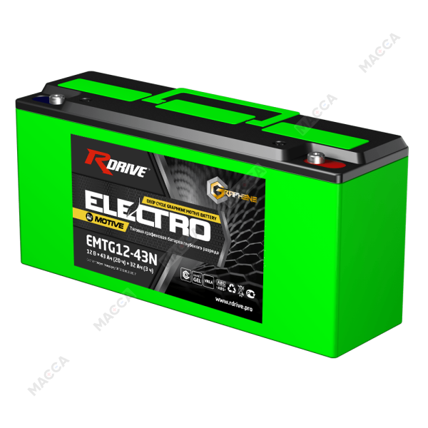 Тяговая графеновая батарея RDrive ELECTRO Motive EMTG12-43N