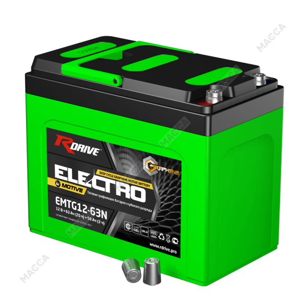 Тяговая графеновая батарея RDrive ELECTRO Motive EMTG12-63N