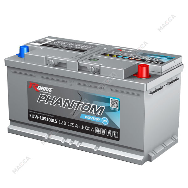 Аккумулятор RDrive PHANTOM WINTER SMF EUW-105100L5