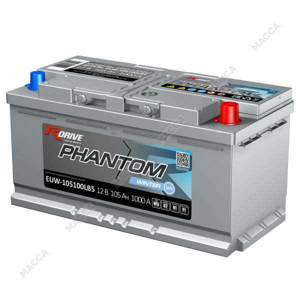 Аккумулятор RDrive PHANTOM WINTER SMF EUW-105100LB5