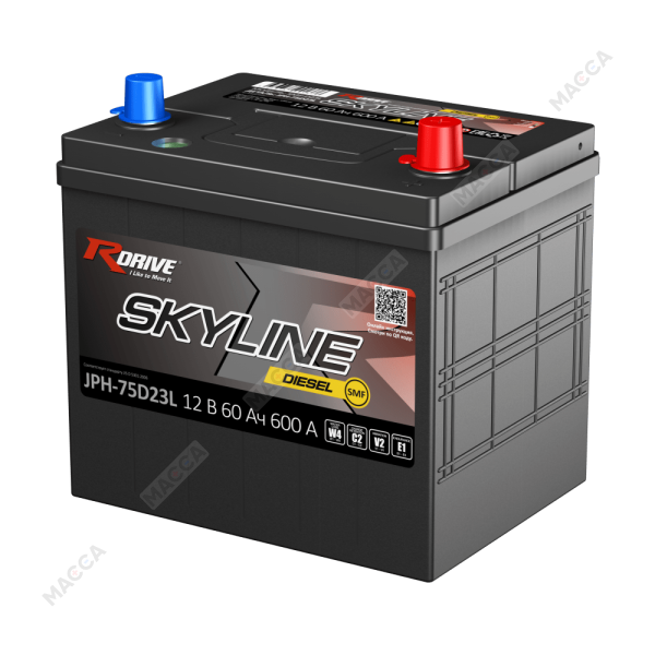 Аккумулятор RDrive SKYLINE DIESEL SMF 75D23L