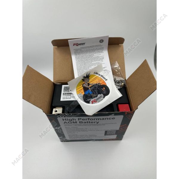 Аккумулятор RDrive OEM ДЕТАЛИ YTX20HL 65989-97C HARLEY DAVIDSON, изображение 4