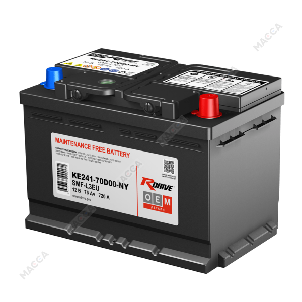 Аккумулятор RDrive OEM ДЕТАЛИ SMF-L3EU (KE241-70D00-NY NISSAN)