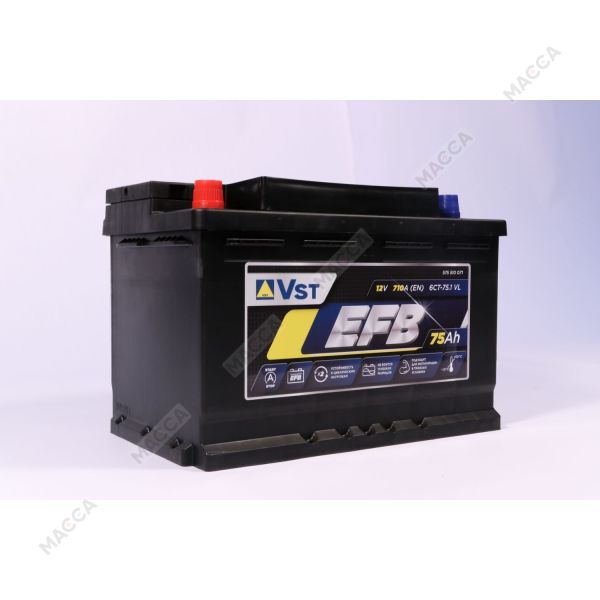 Аккумулятор Vst Стандарт EFB 6СТ-75.1 (575 510 071), изображение 4