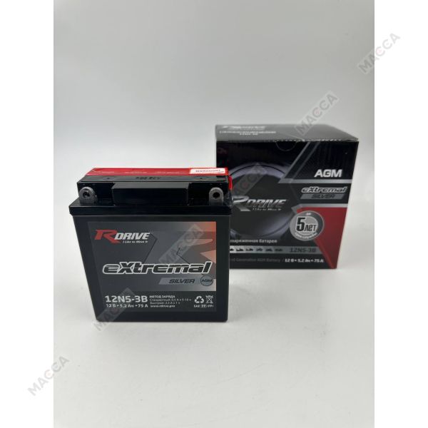 Аккумулятор RDRIVE eXtremal Silver 12N5-3B