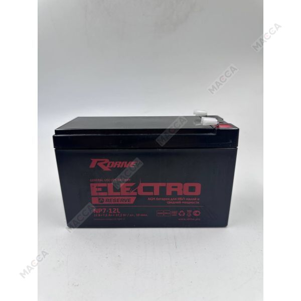 АКБ для ИБП RDrive ELECTRO Reserve NP7-12L (RBC2), изображение 4