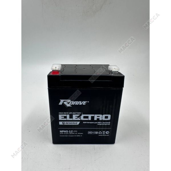 АКБ для ИБП RDrive ELECTRO Reserve NPH5-12 (FR) (RBC43), изображение 4